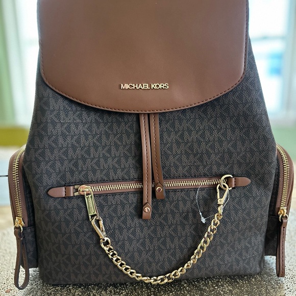 Michael Kors Brown Backpack - Picture 1 of 3